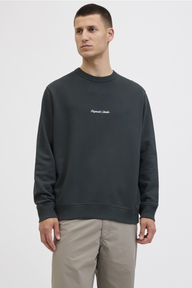 JORNORREBRO EMB SWEAT CREW NOOS 12282893 FOREST RIVER